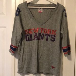 Victoria Secret PINK NFL NY Giants tee